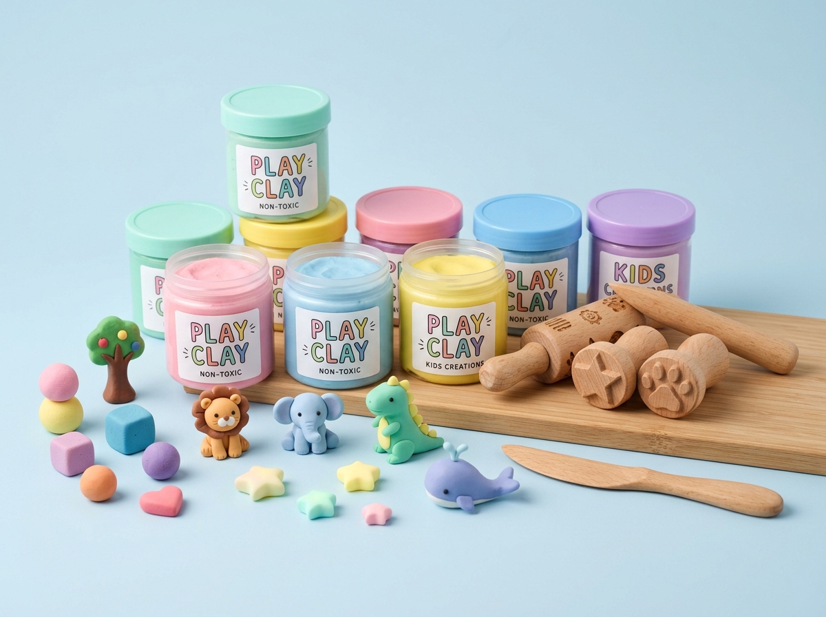 Non-Toxic Clay Sensory Jar Studio